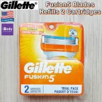 ใบมีดโกน ยิลเลตต์ ฟิวชั่นไฟ้ว์ 2 ชิ้น Fusion5 Blades Refills 2 Cartridges (Gillette®)