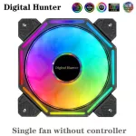 120mm Pc Case Cooling Fan F8 Quiet 6pin Pwm Rgb Led Adjustable Speed For Computer Case Aura Sync And Water Cooling Argb Radiator