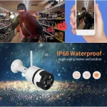 กล้องวงจรปิดกันน้ำ Waterproof Wifi Wireless IP Camera 1080x960 FHD 2.0MP