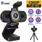 BECAO 1080P HD WebCon, a computer camera with a microphone, reducing noise for live video conference