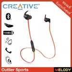 Creative Outlier Sports. Bluetooth exercise headphones guaranteed Creative 1 year by Melodygadget.