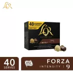 L'OR Espresso Forza Intensity 9 40 Capsules ลอร์ กาแฟแคปซูล ความเข้มระดับ 9 40 แคปซูล l Compatible with Nespresso®* coffee machines
