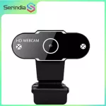 Serindia Full HD 1080P เว็บแคมคอมพิวเตอร์พีซีกล้องเว็บพร้อมไมโครโฟนสำหรับถ่ายทอดสดการประชุมทางวิดีโอ Workcamara Web Para PC
