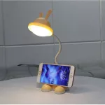 LED charging lights can be plugged in for children. Learning the table lamp with a mobile phone placed at night, student gift.