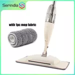 Serindia 3-In-1 Spray Mop Broom Set Magic Mop Wooden Floor Flat Mops House Cleaning Tool ครัวเรือนพร้อมแผ่นไมโครไฟเบอร์แบบใช้ซ้ำได้