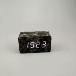 Small marble patterns, alarm clocks, electronic sounds, sound control, induction, square, simple clock TH33941