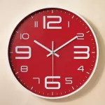 ห้องนั่งเล่นนาฬิกาแขวนผนังสามมิตินูนนาฬิกาพลาสติก 10 นิ้วนาฬิกาควอทซ์ TH34019