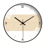12 นิ้ว 30 ซม. นอร์ดิกนาฬิกาเงียบเรียบง่ายทันสมัยนาฬิกาแขวนลายไม้สีแฟชั่นนาฬิกาแขวน TH34021