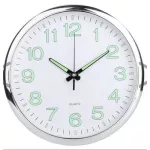 12 นิ้ว 30 ซม. นาฬิกาแขวนผนังพลาสติกส่องสว่างห้องนอนห้องนั่งเล่นนาฬิกาควอทซ์นาฬิกาเรียบง่าย TH34027