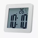 นาฬิกาแขวนกันน้ำนาฬิกาจับเวลา LCD เรียบง่ายนาฬิกาห้องน้ำห้องครัวนาฬิกาปลุกอิเล็กทรอนิกส์ TH34109