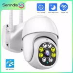 Serindia, IP camera, outdoor wifi, 1080p AI, automatic tracking, security camera, Onvif color, Night Vision, CCTV surveillance sound