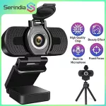Serindia 1080p HD WebCon, computer camera with a microphone, reducing noise for live video conference
