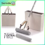 Serindia, waterproof, water, water, and mop With a sponge head for changing PVA Sponge Mop Super Absorbent. Easy to clean for hardwood.
