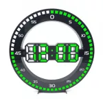 ins นาฬิกาแขวนห้องนั่งเล่นสไตล์เกาหลี 3D นาฬิกาอิเล็กทรอนิกส์ LED หน้าจอขนาดใหญ่พร้อมกระโดดวินาที TH33929