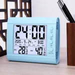 Indoor temperature meter Household humidity meter Dry electronic clock Thermophone TH33989