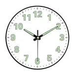นาฬิกาแขวนเรืองแสงขนาด 12 นิ้ว 30 ซม. ห้องนั่งเล่นบุคลิกภาพสร้างสรรค์เรียบง่ายปิดเสียงนาฬิกาแฟชั่นทันสมัย TH34015