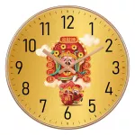 12 inches, 30 cm. Living room, lucky cat, clock, shop, watch, hanging, quiet, Th34023