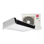 LG air conditioner 31,000 BTU Aavnq-Vuq. Hanging under the inverter. Inverter blends 15 meters cool air. Control the wind direction automatically from the remote.