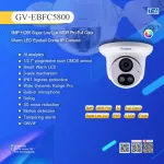 GV-EBFC5800 AI 5MP H.265 Super Low Lux WDR Pro Full Color Warm LED Eyeball Dome IP Camera