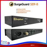 SEURGEGUARD model SER-8, power filter plug, and reducing the noise, number of 8 plugs, 2 length wires, removable cables, guaranteed throughout the lifetime.