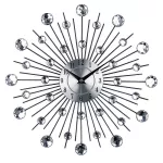 นาฬิกาแขวนใบ้แฟชั่นสไตล์นอร์ดิกห้องนั่งเล่นบ้านศิลปะเรียบง่ายนาฬิกาอิเล็กทรอนิกส์ TH34127
