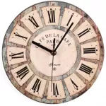 นาฬิกาไม้ตกแต่งย้อนยุคนอร์ดิกนาฬิกาแขวนสร้างสรรค์ TH34187