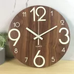 Wooden clock, creative watching rooms, simple living rooms, home decoration, Quartz watch, Th34198