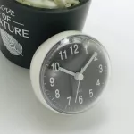 มินิดูดสไตล์นาฬิกาแขวนห้องน้ำป้องกันหมอกนาฬิกาควอทซ์กันน้ำครัวห้องน้ำนาฬิกาตั้งโต๊ะขนาดเล็ก7cm TH34201