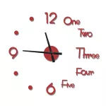 Simple acrylic wall sticker DIY watches, living room, bedroom, education, closing clock 50*50cm th34212