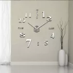 3D acrylic wall sticker DIY DIY Bedroom Living Room Glass Mirror Fashion Clock TH34213