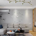 Nordic Minimal, Wall Wall Hanging Wall, Elephant DIY Living Room, Modern Decoration Wall Watch Quartz TH34218