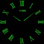 นาฬิกาแขวนเรืองแสงหน้าแรกdiyนาฬิกาแขวนห้องนั่งเล่นนาฬิกาตกแต่ง TH34270