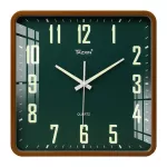 นาฬิกาแขวนสี่เหลี่ยมห้องนั่งเล่นนาฬิกาใบ้สร้างสรรค์ปฏิทินถาวรนาฬิกาควอทซ์ TH34215