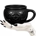 1 PC Ceramic Drinking MUG CREEPY BLACK 3D SKULL Creative Teacup Coffee Milk Cup Water Cups for Home Cafe