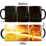 New 350ml Gold Naruto Coffee Mug Creative Color Changing Mug Novelty Ceramic Anime Cups And Mugs Xmas New Year S For Friends