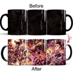Dropshiping 1PCS 350ml One Piece Coffee Mugs Creative Color Changing Luffy Zoro Anime Ceramic Milk Tea Cups Novelty s