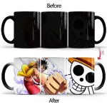 Dropshiping 1PCS New 350ml One Piece Coffee Mugs Creative Color Changing Luffy Zoro Anime Ceramic Milk Tea Novelty s