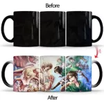 1pcs New 350ml 6 Styles Attack On Titan Coffee Mug Cold Heat Color Change Magic Mug Tea Milk Cups Birthday S For Friends