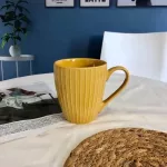 Retro Creative Ceramic Art Cup Nordic Ins Personality Coffee Cup Home Large Capacity Breakfast Milk Handgrip Kawaii Mug