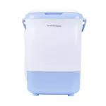 Semi-automatic washing machine model SM-MW04 blue with handle for moving.