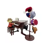 หมีเปียโนไม้เล่นกล่องดนตรีของขวัญวันเกิด Mr. Christmas