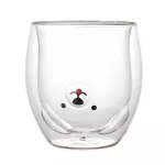 Creative Cute Bear Double-Layer Coffee Mug Doubleglass Cartoon Duckling Animal Milk Glass Lady Cute Cup
