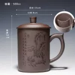 JIA-GUI LUO 500ml with Tea Infser Tea Mugs Clay PU'er Ceramic Cups Office Cups Travel i010