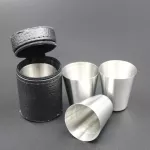 Hot Outdoor Camping Cup Tableware Travel Cups Set Stainless Steel Cover Mug Drinking Coffee Tea Beer with Case