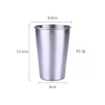 500-600ml Stainless Steel Thermo Tea Cup Cup Coffee Beer Mug Hot Water Bottle Drinking Straw Tumbler HouseHold Drinkware