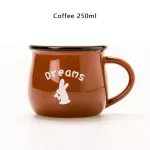 Zakka Retro Ceramic Cup Creative European Style Breakfast Mug Enamel Milk Cups Cute Animal Picture Coffee Cup Cute S