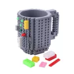 350ml Creative Milk Coffee Cup Creative Build-On Brick Mugs Cups Water Coffee Building Blocks Drinkware Kids
