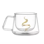 1PC Double Wall Glass Coffee/Tea Cup and Mugs Beer Coffee Cups Handmade Healthy Mugs Transparent Drinkware