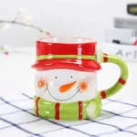 380ml 3D Creative Coffee Mug Cartoon Cups and Mugs Claus Elk Snowman Penguin Ceramic Mug for Kid