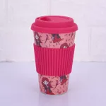 300ml 450ml 500ml Coffee Mug Bamboo Cup Outdoor Travel Cup Portable Milk Cup With Cover Cute Office Mug